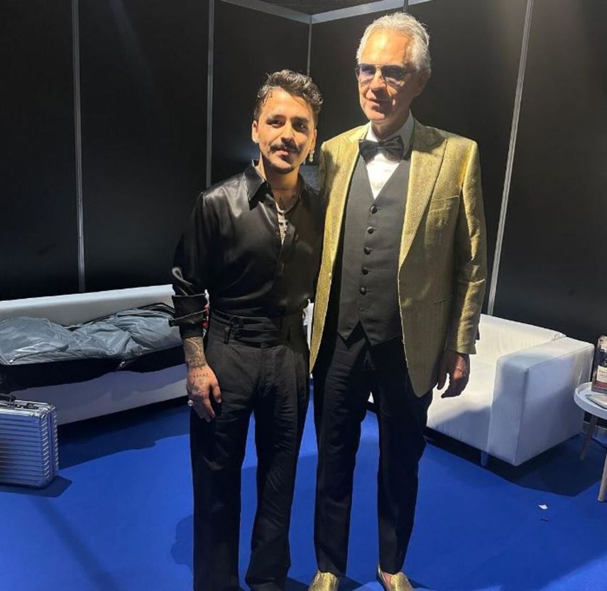 Christian Nodal es escogido por Andrea Bocelli para cantar en su gran concierto