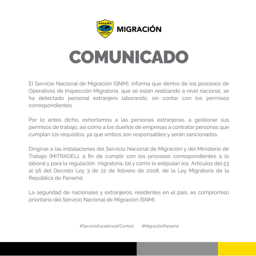 Comunicado del MITRADEL. Comunicado del MITRADEL.