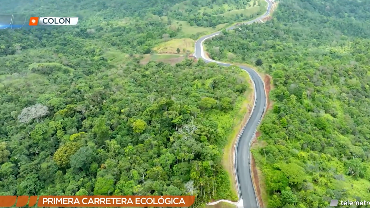 &nbsp;Carretera ecológica de Panamá en Colón.