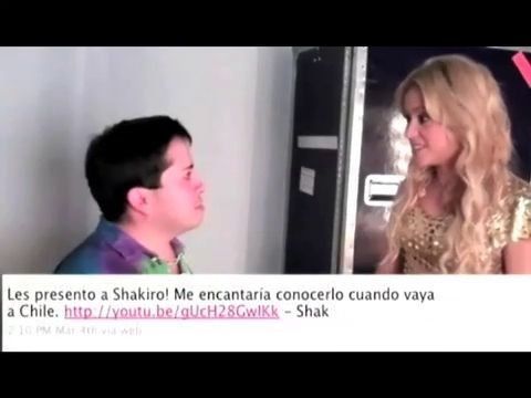 Shakira sube a Internet vídeo de su encuentro con el Shakiro