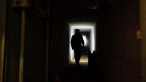 Refugio antibomba en Kiev, Ucrania.