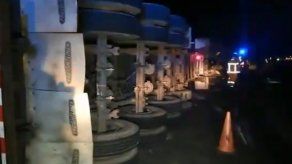 Una persona herida tras vuelco de un camión en Tocumen