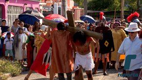 Reviven la Pasión de Cristo en la Iglesia de Piedra de Río Abajo