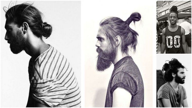 El moño, el nuevo peinado de moda entre los hombres