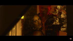 Liz Baila junto a Miker en Mi Diablita.