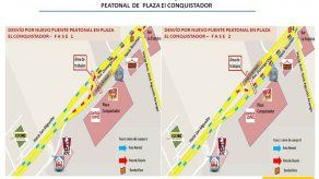 Trabajos nocturnos en vía Tocumen para montaje de puente peatonal de Plaza Conquistador