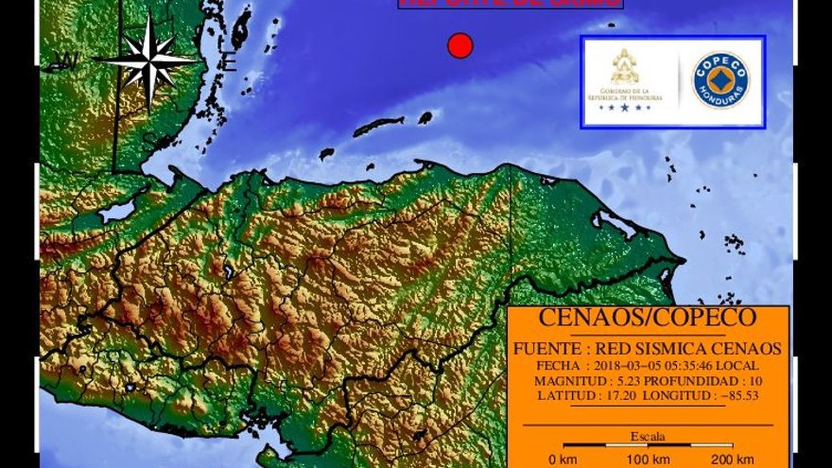 Sismo De Magnitud 52 Sacude Las Costas De Honduras Sin Causar Daños 8209