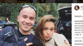El curioso encuentro entre Jessica Alba y el policía que tiene su rostro tatuado