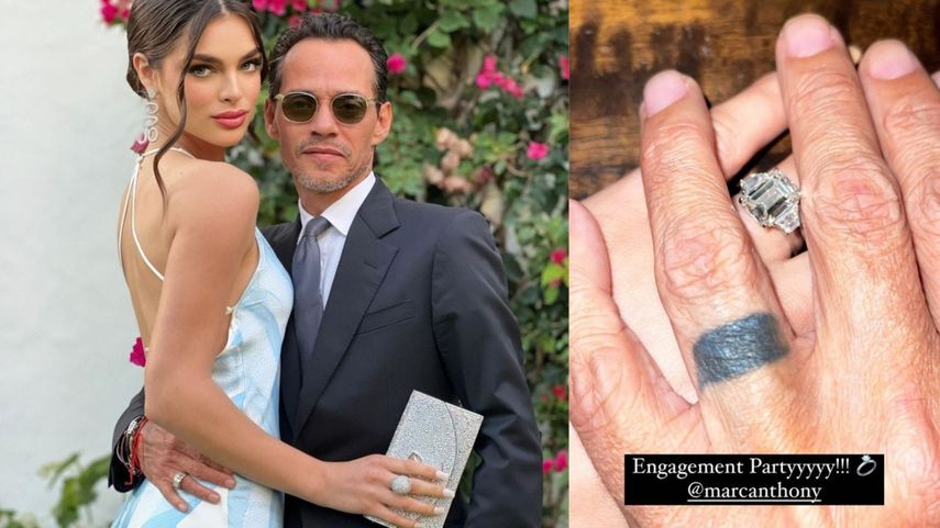 Marc Anthony y Nadia Ferreira se comprometen
