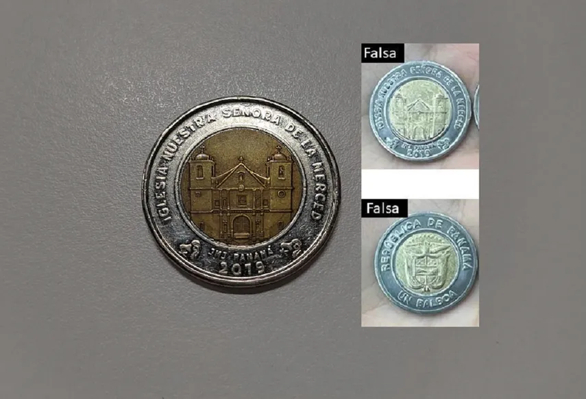 Las monedas&nbsp; alusivas a la Iglesia Nuestra Señora de La Merced y al Logo de la JMJ unicolor fueron acuñadas en el Año 2019.