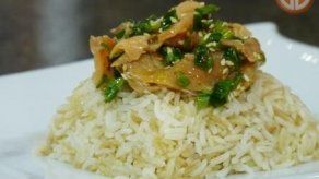 Ensalada de Arroz con salmón ahumado