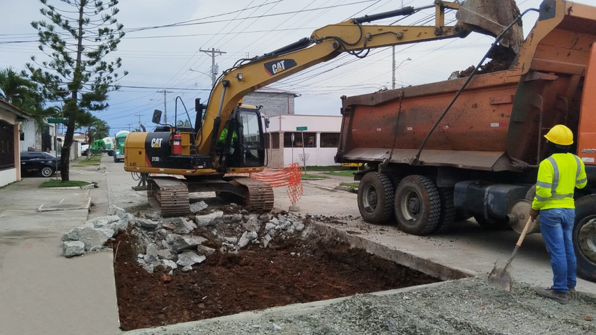 Trabajos realizados por el MOP.