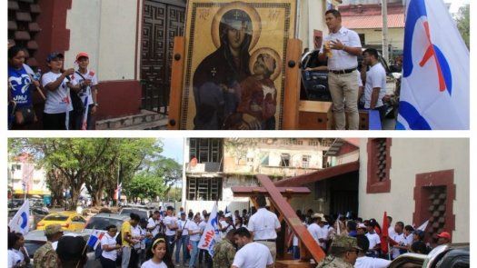Delegación de la JMJ participó en desfiles de fiestas patrias en Colón