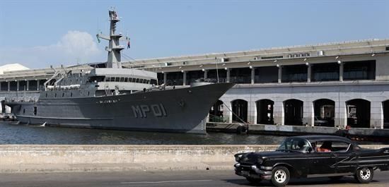 Buque Huasteco de la Armada mexicana ancla en La Habana para visita oficial