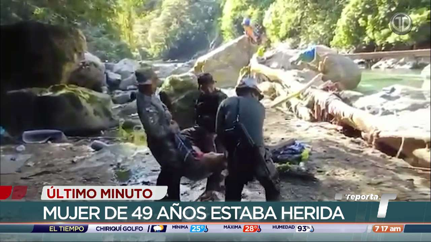 Senafront rescata a mujer herida en Darién.