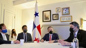 Reunión entre el presidente de la República, Laurentino Cortizo y directivos de fondos de inversiones de Nueva York.