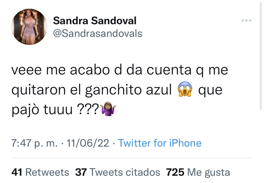 Twitter @Sandrasandovals