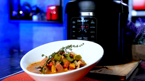 El Gumbo es una sopa que se puede encontrar en algunos restaurantes del golfo de México en los Estados Unidos.