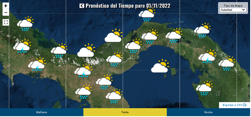 Pronóstico del tiempo para la tarde de este martes 
