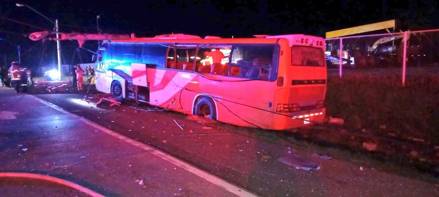 El accidente de tránsito se registró a eso de las 3:50 a.m. de este viernes