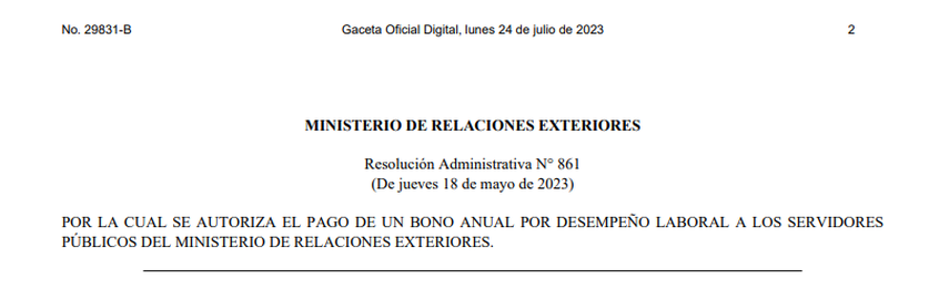 Resolución Administrativa N° 861 Resolución Administrativa N° 861