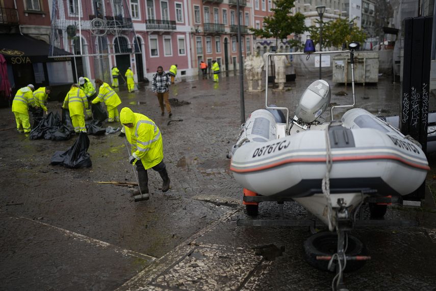 La tormenta cruzó la frontera hacia España