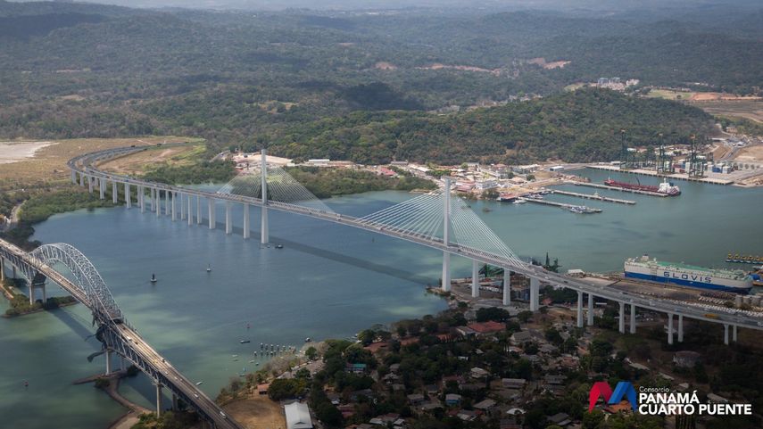 La construcción del Cuarto Puente sobre el Canal de Panamá finalizará en 2028.
