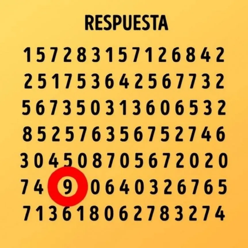 Respuesta del reto visual