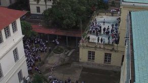 Estudiantes del Instituto Nacional en paro