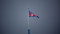 Bandera de Corea del Norte. Bandera de Corea del Norte.