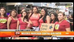 Mujeres panameñas se sumaron a la Marcha de las Putas
