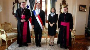 Nuevo nuncio apostólico y embajador de Alemania entregan cartas credenciales a Varela