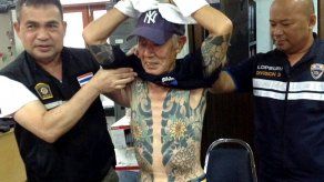 Los tatuajes delatan a un miembro de la Yakuza que se ocultaba en Tailandia
