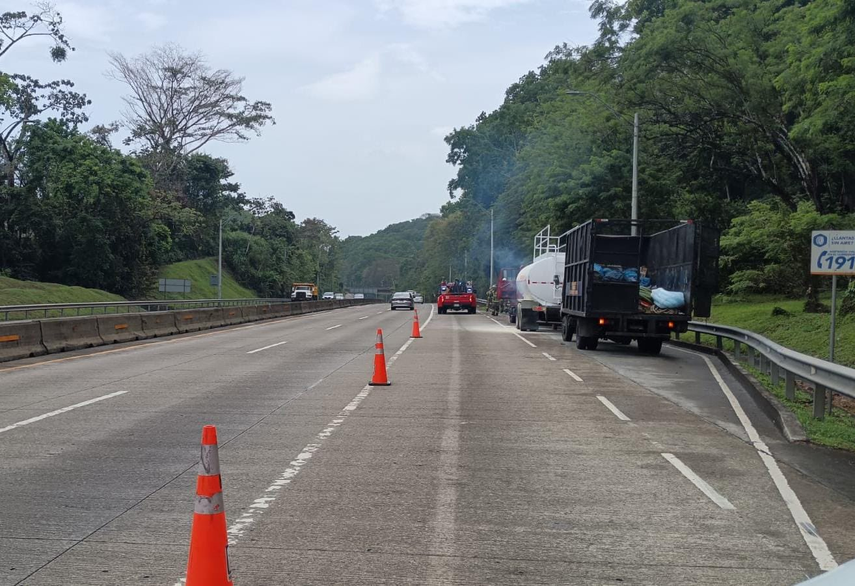 ENA reporta conato de incendio de un camión cisterna en Corredor Norte.