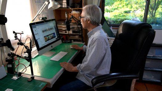 Un abuelo japonés hace furor con sus acuarelas en YouTube