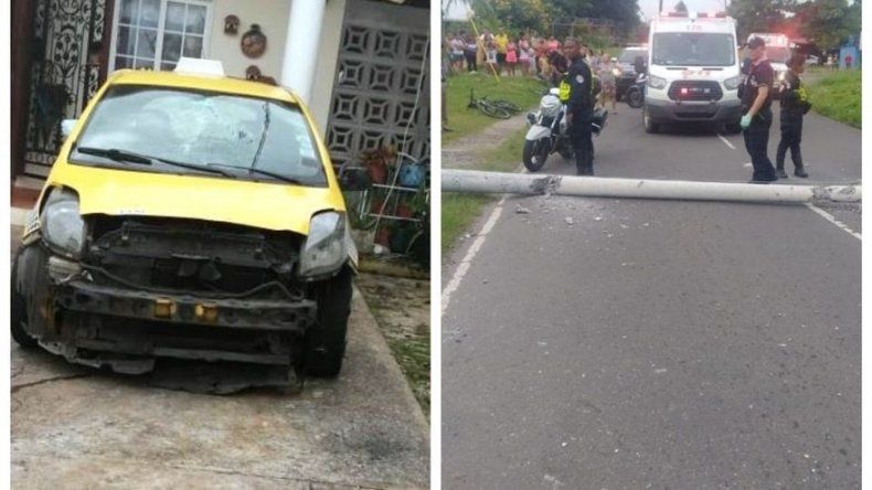 Conductor que derribó poste de luz e hirió a 3 personas en Vacamonte fue aprehendido