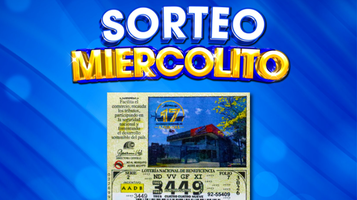 Resultados del Sorteo Miercolito de la Lotería Nacional 