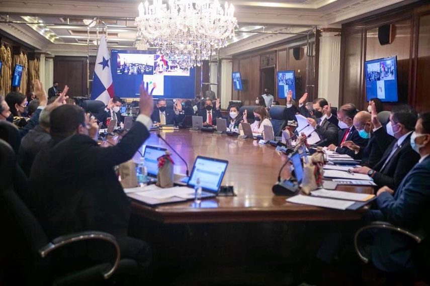 El Consejo de Gabinete﻿.