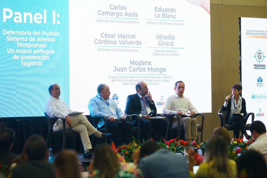 La Defensoría del Pueblo de Panamá y&nbsp; de Colombia coordinan alerta temprana binacional en tema migratorio.