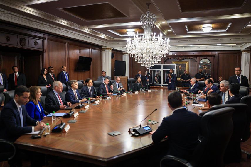 Finaliza reunión entre el presidente Mulino y Marco Rubio