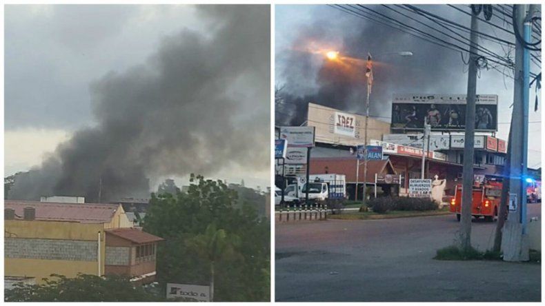 Bomberos atienden incendio en establecimiento comercial en Las Tablas