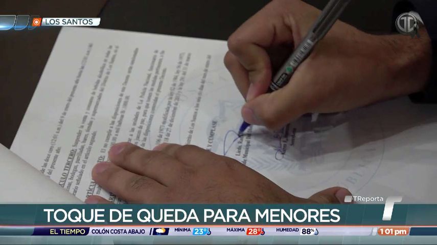 Anuncian Toque de queda en Los Santos&nbsp;