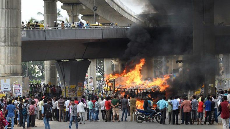 Violencia en el sur de India en una disputa por el agua