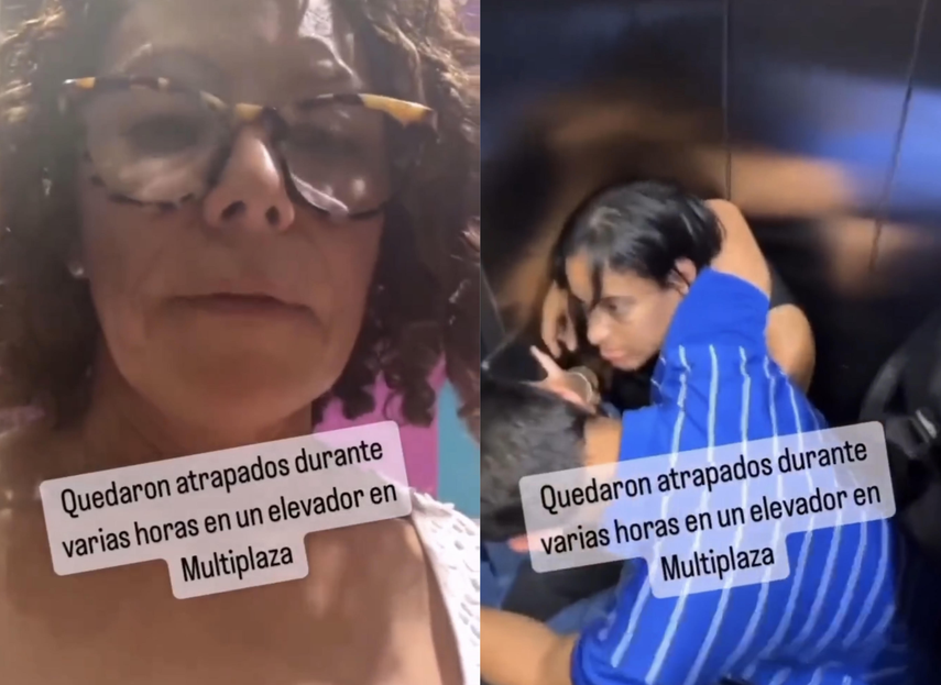 9 personas se encontraban en el elevador.