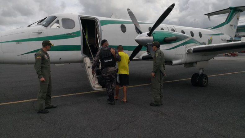 Cinco colombianos presos por tráfico de drogas en Panamá fueron repatriados