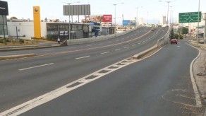 Calles vacías y sumermercados cerrados por toque de queda