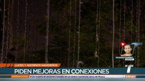 Empresa contratada para el alumbrado navideño de la Capital repara las fallas