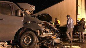 Ocho muertos en un accidente de minibús en Rusia