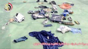 Publican las primeras imágenes de los restos del avión de Egyptair