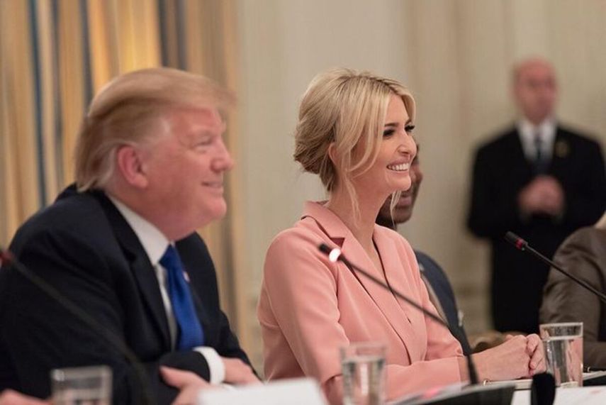 Donald Trump y su hija Ivanka.